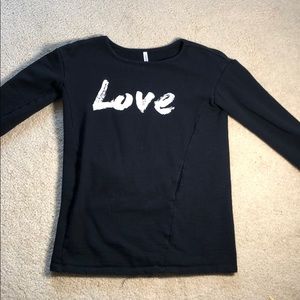 Black Love sweatshirt oversized cute sweatshirt